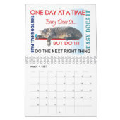 12 Stufen Erholung Slogans Kalender 23 (Mär 2027)