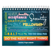 12 Stufen Erholung Slogans Kalender 23 (Titelbild)