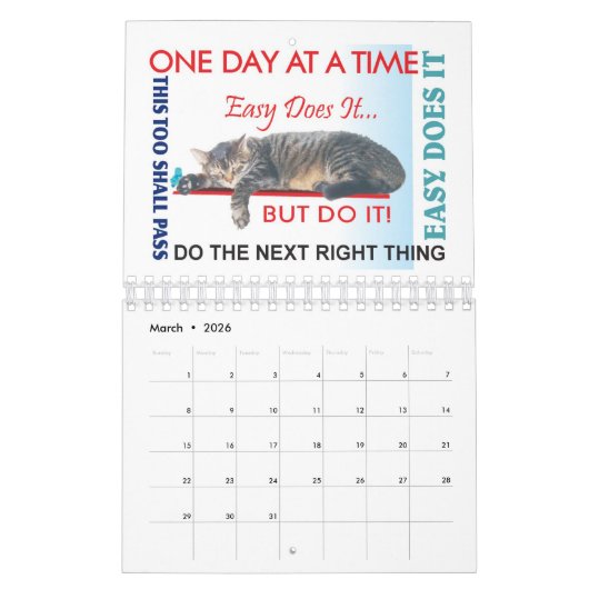 12 Stufen Erholung Slogans Kalender 23 (Mär 2026)