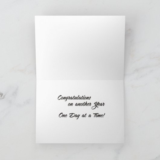 12 Stufen Erholung Slogans Karte (Innenseite)