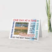 12 Stufen Erholung Slogans Karte (Vorderseite)