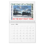 12-Stufen-Erholung-Slogans-Wolken-Kalender 25z Kalender (Jan 2026)