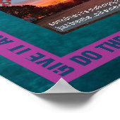 12 Stufen Erholung Slogans Wolken Plakatwand 25z Poster (Ecke)