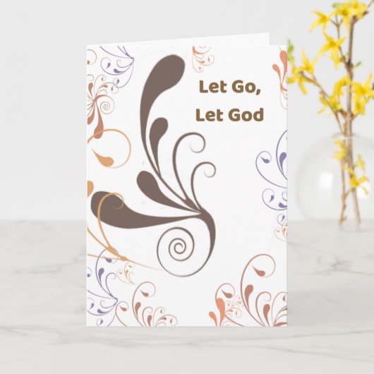 12-Stufen-Erholung-Unterstützung für Wirbel Karte (Gelbe Blume)