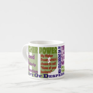 12 Stufen höhere Power-Slogans Espressotasse