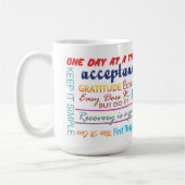 12-Stufen-Slogans Tasse 25z (Links)
