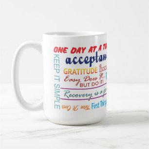 12-Stufen-Slogans Tasse 25z