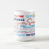 12-Stufen-Slogans Tasse 25z3 (Mittel)
