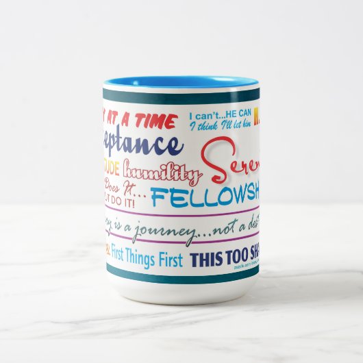 12-Stufen-Slogans Tasse 25z3c (Mittel)