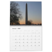 12 Szenen aus Washington DC Kalender (Jan 2027)