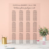 12 Tabelle Einfache Minimalistische Hochzeitssitzk Acrylschild (Hochzeit)