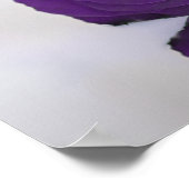 12 Tabelle Elegante Royal Lila Rose Seating Chart Poster (Ecke)