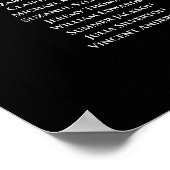 12 Tabelle Silver Frills Black Wedding Seating Cha Poster (Ecke)