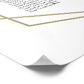 12 Tabellen Geometrische Hochzeitssitzdiagramme mi Poster (Ecke)