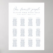 12 Tabellen Unsere Lieblingssitzkarte Poster (Vorne)