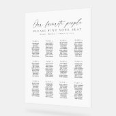 12 Tables Favorite People Acrylic Seating Chart Acrylschild (Winkel)