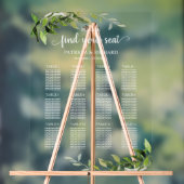 12 Tables Grüne Hochzeitsplanung Acrylschild (Neutral)