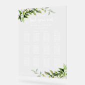 12 Tables Grüne Hochzeitsplanung Acrylschild (Winkel)