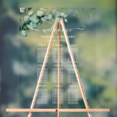 12 Tables Grüne Hochzeitsplanung Acrylschild (Neutral)