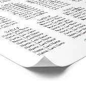 12 Tables Seating Chart Plakatzeichen Poster (Ecke)