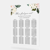 12 Tafelboho Hochzeitssitze Acrylübersicht Acrylschild (Winkel)