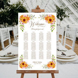 12 Tafelsonnenblume Rose Hochzeitssattel Poster