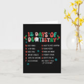 12 Tag der Zahnheilkunde Weihnachtszahnärztin Zahn Karte (Gelbe Blume)