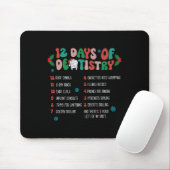 12 Tag der Zahnheilkunde Weihnachtszahnärztin Zahn Mousepad (Mit Mouse)