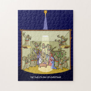 12. Tag Puzzlen des Weihnachten(12 Schlagzeuger) Puzzle