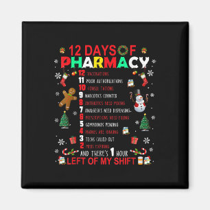 12 Tage Apotheke Lustiges Weihnachten Apotheker Te Magnet