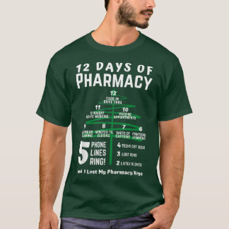 12 Tage Apotheke, Weihnachtsapotheke, Apotheke T-Shirt