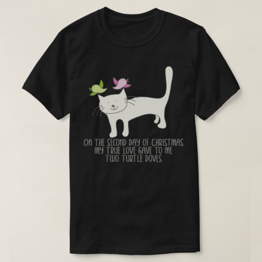 12 Tage Catmas am zweiten Weihnachtsfeiertag T-Shirt (Design vorne)