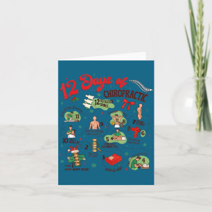 12 Tage Chiropraktik Weihnachten Chiropraktiker Dankeskarte