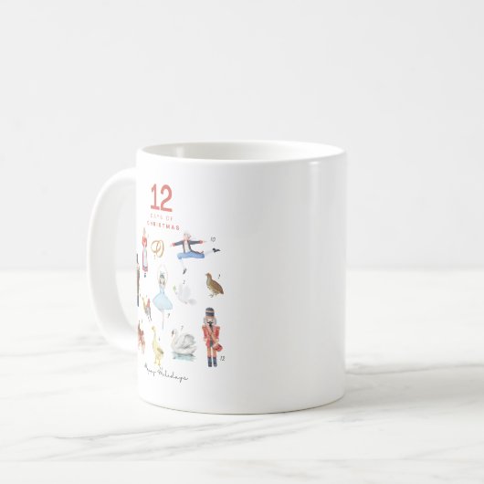 12 TAGE CHRISTMAS KAFFEETASSE (Vorderseite Links)