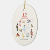 12 TAGE CHRISTMAS KERAMIK ORNAMENT (Links)