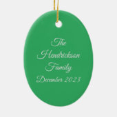 12 TAGE CHRISTMAS KERAMIK ORNAMENT (Hinten)