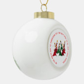 12 Tage Damen-Tanzens des Weihnachten9 Keramik Kugel-Ornament (Links)