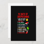 12 Tage der Auslieferung Weihnachts-Pajama-Weihnac Einladung (Vorne/Hinten)