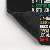 12 Tage der Auslieferung Weihnachts-Pajama-Weihnac Mousepad (Ecke)