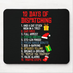 12 Tage der Auslieferung Weihnachts-Pajama-Weihnac Mousepad
