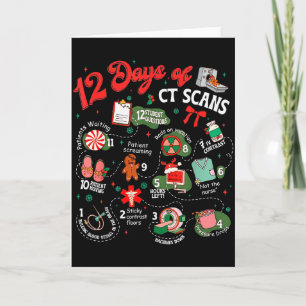 12 Tage der CT-Scans Weihnachten CT Tech Cat Scan Karte