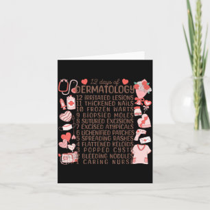 12 Tage der Dermatologie Valentinstag Dermatologe  Karte