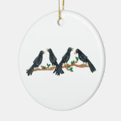 12 Tage der Weihnachtsverzierung - vier nennende Keramik Ornament (Links)