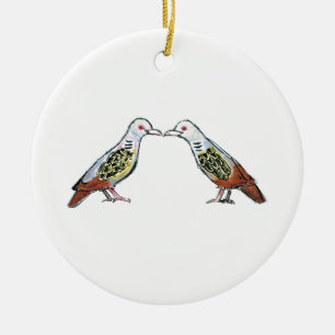 12 Tage der Weihnachtsverzierung - zwei Keramik Ornament