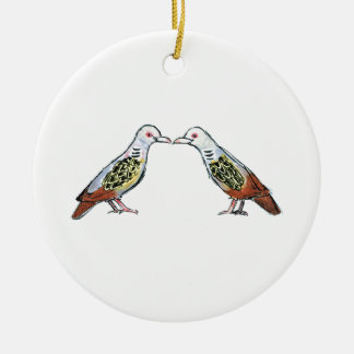 12 Tage der Weihnachtsverzierung - zwei Keramik Ornament