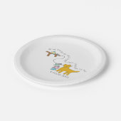 12 Tage der Weihnachtszeit 4 - Rufen der Vögel Wei Pappteller (Schrägansicht)