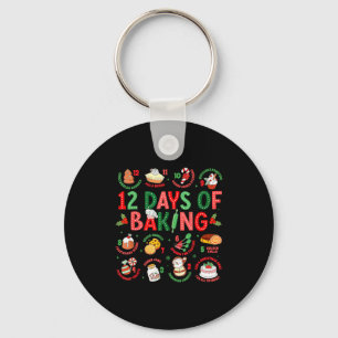 12 Tage des Backens Bäcker Weihnachten Koch Koch B Schlüsselanhänger