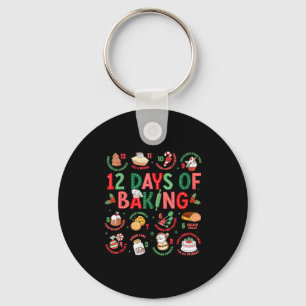 12 Tage des Backens Bäcker Weihnachten Kochen Koch Schlüsselanhänger