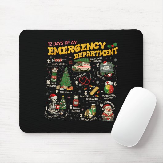 12 Tage einer Notaufnahme, Notfallkrankenschwester Mousepad (Mit Mouse)