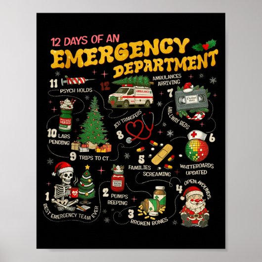 12 Tage einer Notaufnahme, Notfallkrankenschwester Poster (Vorne)